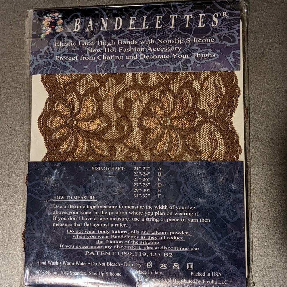 🔴2/$30 - Bandelettes Size C Brown Lace